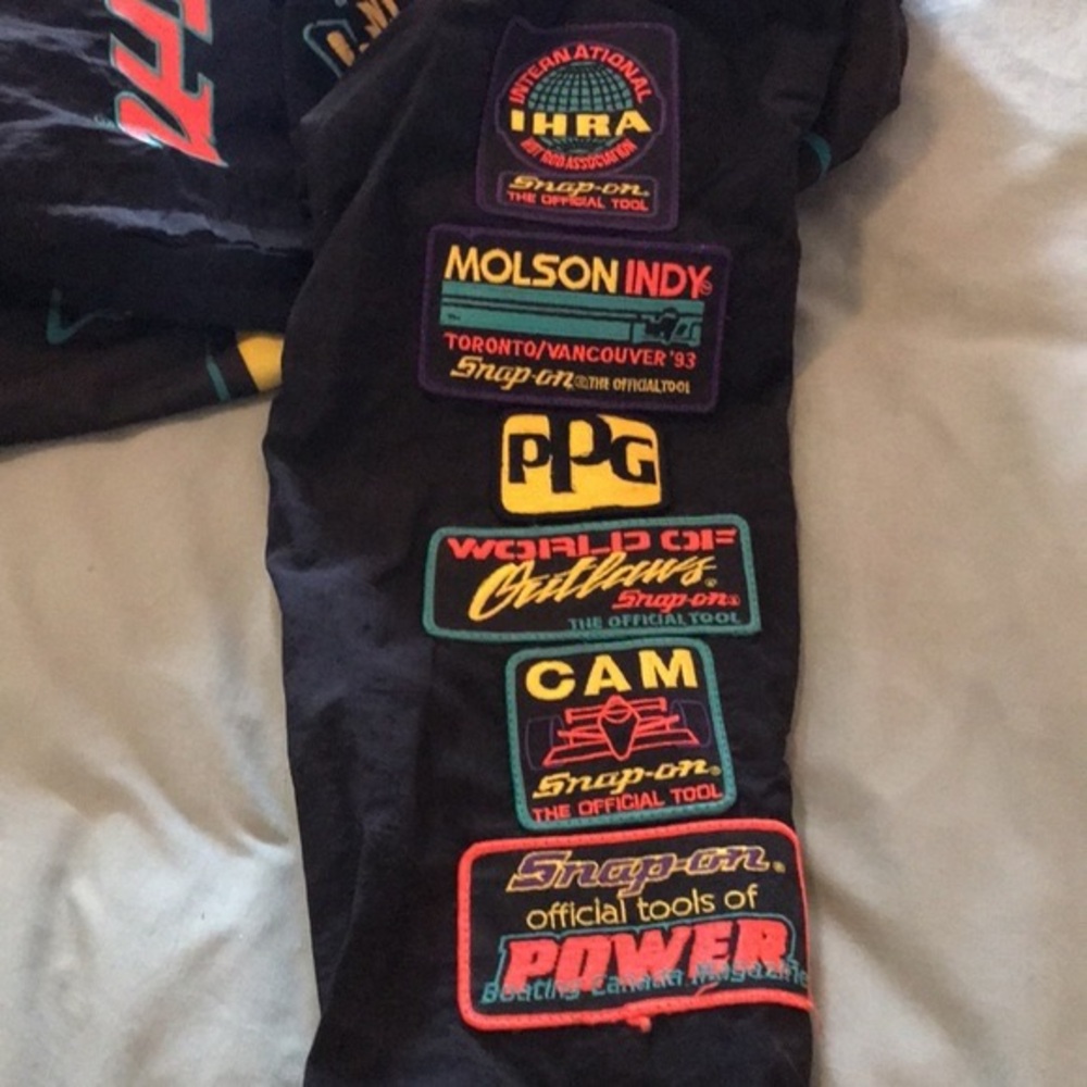 Snap Racing Black Multicolor Men's Racing Jacket - Picture 8 of 8